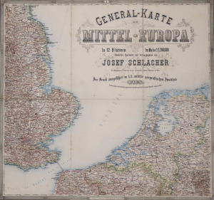 General-Karte von Mittel-Europa – Josef Schlacher, Wien