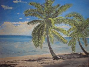 Palmy na pláži