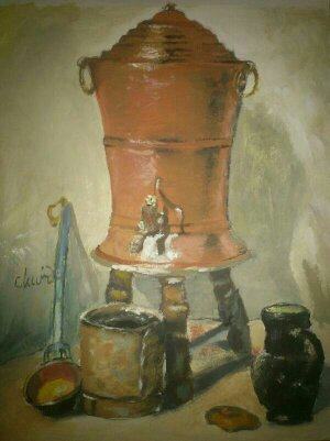 Reprodukcia J.B.S.Chardin: The Water tank
