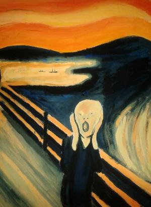 Reprodukcia E.Munch: Výkrik