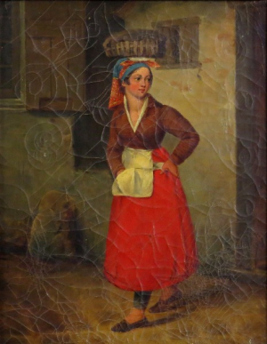 Žena s košíkom