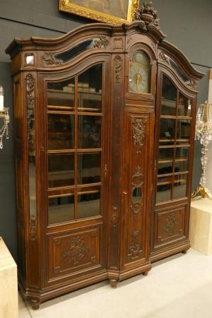 Antique Liege display cabinet