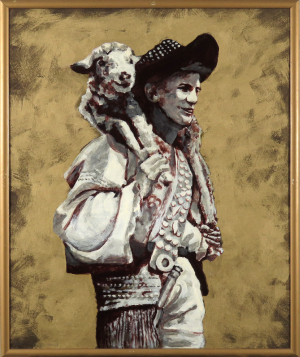 Pastier s ovečkou