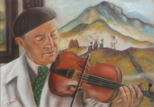 Martin Benka s husľami