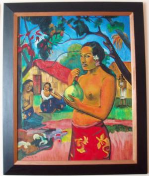 Žena s mangom, P. Gauguin, KÓPIA