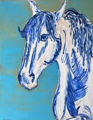 Modry kôň