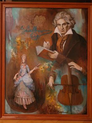 Beethoven píšuci list nesmrteľnej milenke