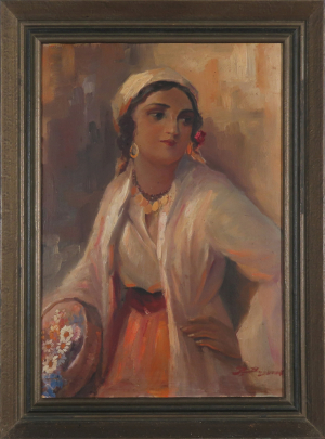 Dievča s kvetmi