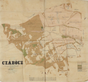 Mapa urbariátu - Czábácz