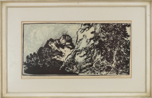 Ganek a stena Minára