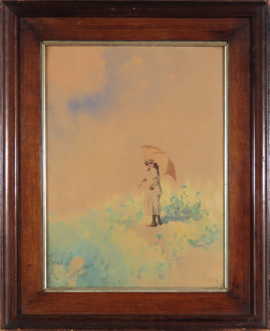 Dievča so slnečníkom