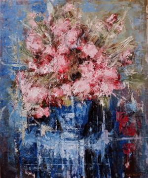 Kvety v čínskej váze