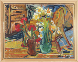 Zátišie s nočnou skrinkou