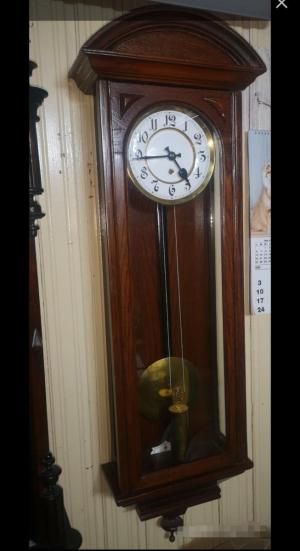 NÁDHERNÉ STAROŽITNÉ NÁSTĚNNÉ HODINY Biedermeier