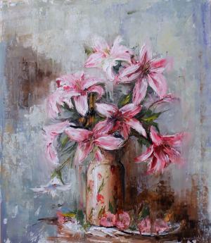 Kvety v starej váze.