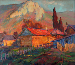 Alexej Šebotary - Dom s červenou strechou