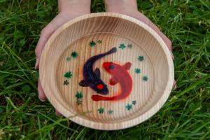 Yin Yang 3D koi miska