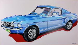 Neidentifikovaný autor - POP ART - Ford Mustang