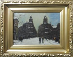 Antal Berkes (1874-1938) / Zimná Budapešť