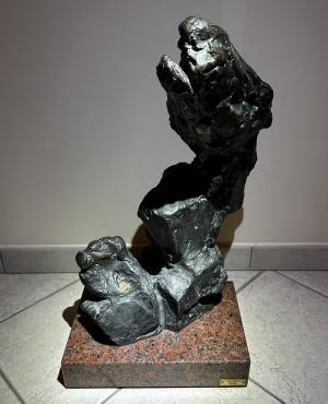 Jozef Kostka - Bronzová socha Povodeň, Kostka