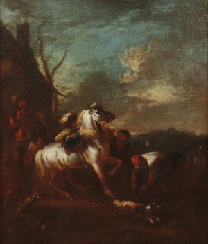 Philips Wouwerman - Podkúvanie koňa