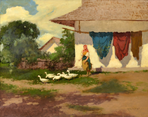 Lászlo Neogrády - Pred domom