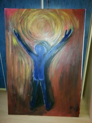 Gabriela Pajerská - Blue siluet and sun