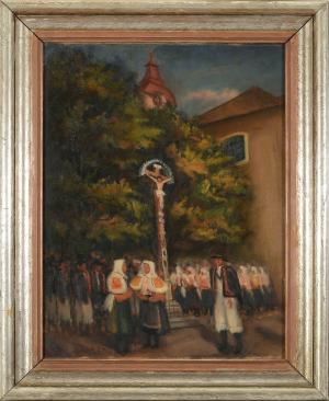 Jozef Satin - Pred kostolom