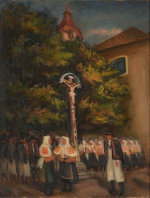 Jozef Satin - Pred kostolom