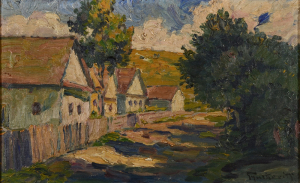 František Gyurkovits - Pred dedinou