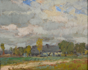 Martin Benka - Mraky nad dedinou